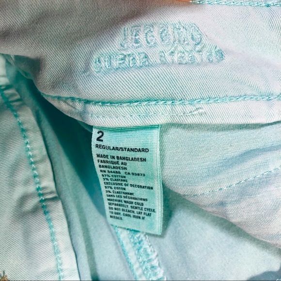 AE American Eagle Mint Green Jeggings Super Stretch 2 - Picture 9 of 14